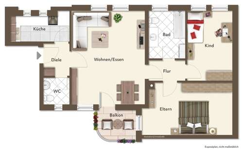 Foto - Wohnung zum Kaufen in Deggendorf 215.000,00 € 80 m²