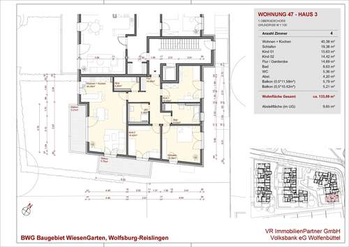 Foto - Wohnung zum Kaufen in Wolfsburg 474.200,00 € 133.68 m²