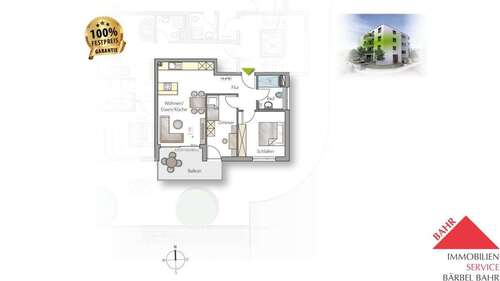 Foto - Wohnung zum Kaufen in Holzgerlingen 415.000,00 € 64 m²