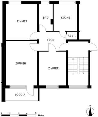 Foto - Wohnung zum Mieten in Oldenburg 527,00 € 70.25 m²