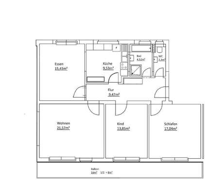 Foto - Wohnung zum Mieten in Singen 850,00 € 91 m²