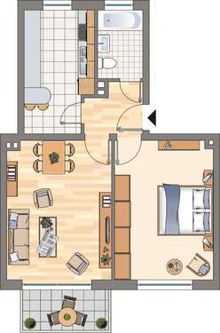 Foto - Wohnung zum Mieten in Castrop-Rauxel 479,00 € 60 m²