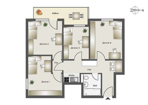 Foto - WG-Zimmer in München 745,00 € 13.5 m²