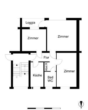 Foto - Wohnung zum Mieten in Bremerhaven 388,00 € 61.6 m²
