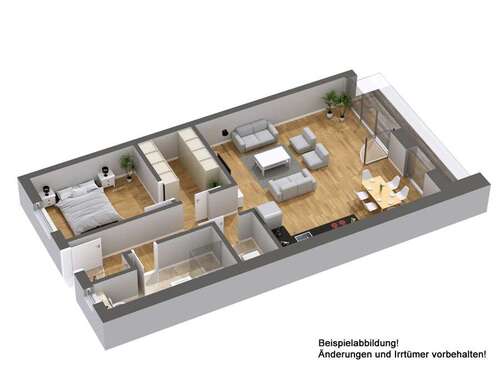 Foto - Wohnung zum Mieten in Bienenbüttel 730,00 € 67.13 m²