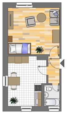 Foto - Wohnung zum Mieten in Herne 329,00 € 36.31 m²