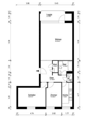 Foto - Wohnung zum Kaufen in Berlin 450.000,00 € 92.26 m²