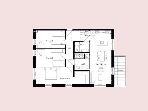 Foto - Wohnung zum Mieten in Bruchsal 1.566,50 € 120.5 m²