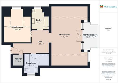 Foto - Wohnung zum Kaufen in Ettlingen 289.000,00 € 73 m²