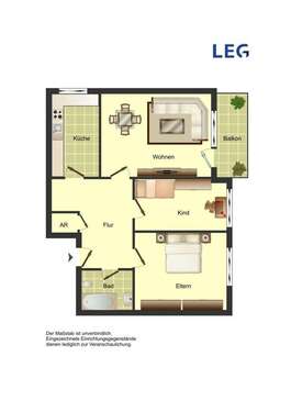 Foto - Wohnung zum Mieten in Bergkamen 559,00 € 80.64 m²