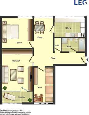 Foto - Wohnung zum Mieten in Kreuztal 431,51 € 85.97 m²