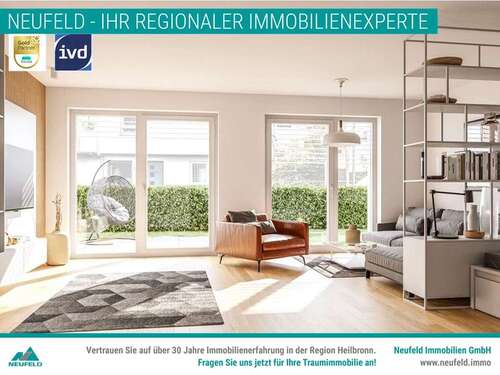 Foto - Wohnung zum Mieten in Heilbronn 1.449,00 € 93.26 m²