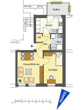 Foto - Wohnung zum Mieten in Recklinghausen 409,00 € 49.47 m²