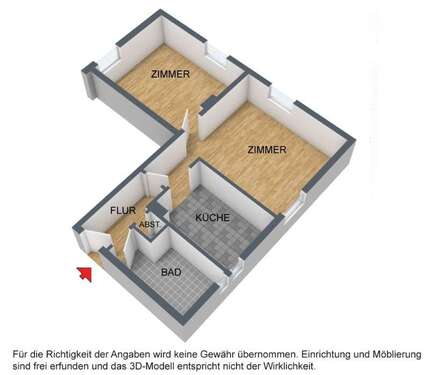 Foto - Wohnung zum Mieten in Remscheid 379,00 € 48.98 m²