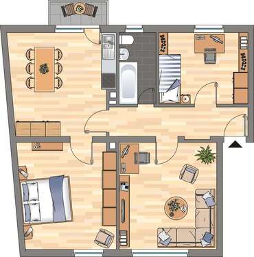 Foto - Wohnung zum Mieten in Frankenthal (Pfalz) 669,00 € 70.67 m²
