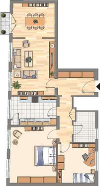 Foto - Wohnung zum Mieten in Hagen 539,00 € 72.62 m²