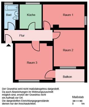 Foto - Wohnung zum Mieten in Castrop-Rauxel 449,00 € 60.32 m²