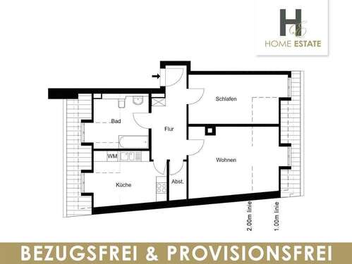 Foto - Wohnung zum Kaufen in Leipzig 245.000,00 € 65 m²