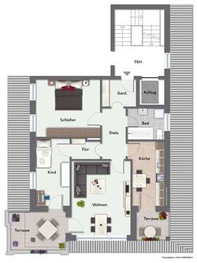 Foto - Wohnung zum Mieten in Deggendorf 750,00 € 82 m²