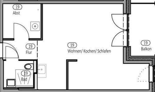 Foto - Wohnung zum Mieten in Rinteln 330,00 € 50 m²