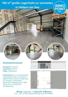 Foto - Halle in Haltern am See 1.832,60 € 180 m²