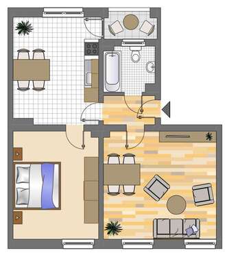 Foto - Wohnung zum Mieten in Dortmund 579,00 € 58.74 m²