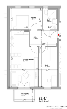 Foto - Wohnung zum Mieten in Schwandorf 604,85 € 74.94 m²