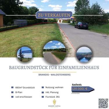Foto - Grundstück zu verkaufen in Brandis Waldsteinberg 120.000,00 € 660 m²