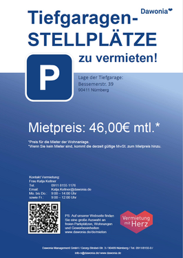 Foto - Garage zu vermieten in Nürnberg 46,00 €