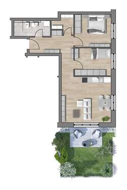 Foto - Wohnung zum Kaufen in Traunstein 431.500,00 € 70.12 m²