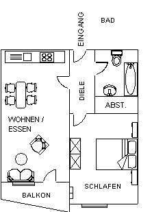 Foto - Wohnung zum Mieten in Waldsassen 221,60 € 43.32 m²