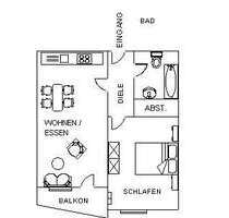 Wohnung zum Mieten in Waldsassen 221,60 € 43.32 m²