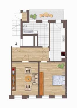 Foto - Wohnung zum Kaufen in Leipzig 238.000,00 € 82.23 m²