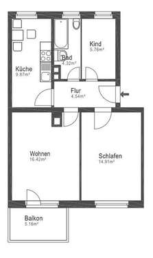 Foto - Wohnung zum Kaufen in Nürnberg 219.000,00 € 55 m²
