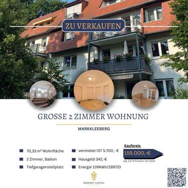 Foto - Wohnung zum Kaufen in Markkleeberg 155.000,00 € 70.33 m²