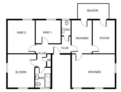Foto - Wohnung zum Mieten in Bergkamen 427,29 € 95.64 m²
