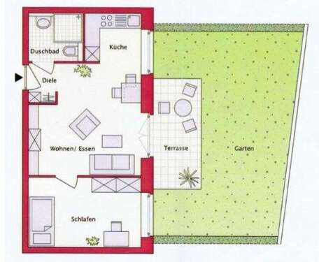 Foto - Wohnung zum Kaufen in Dossenheim 254.000,00 € 48 m²