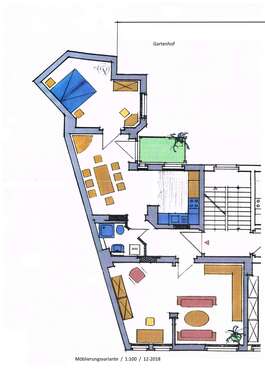 Foto - Wohnung zum Mieten in Halle 680,00 € 81 m²