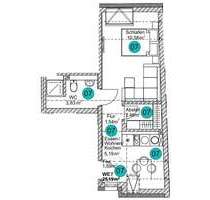 Wohnung zum Kaufen in Fridingen an der Donau 89.000,00 € 25.19 m²