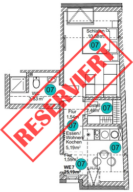 Foto - Wohnung zum Kaufen in Fridingen an der Donau 89.000,00 € 25.19 m²