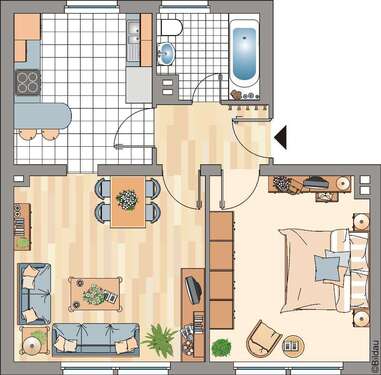 Foto - Wohnung zum Mieten in Essen 499,00 € 50.76 m²