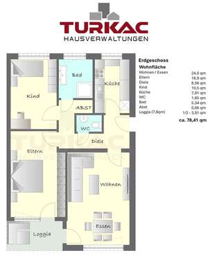 Foto - Wohnung zum Kaufen in Waiblingen 299.000,00 € 74.6 m²