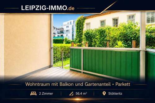 Foto - Wohnung zum Mieten in Leipzig 590,00 € 56.4 m²