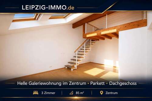 Foto - Wohnung zum Mieten in Leipzig-Zentrum 880,00 € 85.66 m²