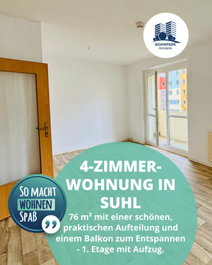 Foto - Wohnung zum Mieten in Suhl 420,00 € 76.7 m²