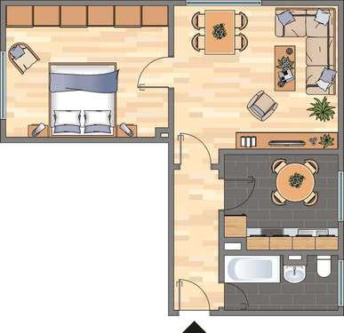 Foto - Wohnung zum Mieten in Witten 359,00 € 45.59 m²