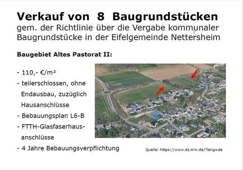 Foto - Grundstück zu verkaufen in Nettersheim-Zingsheim 126.940,00 € 1154 m²
