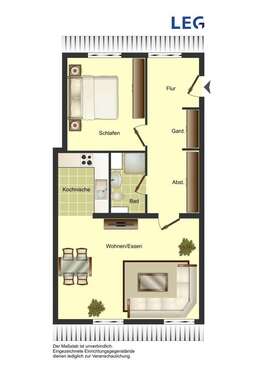 Foto - Wohnung zum Mieten in Barntrup 231,64 € 56.84 m²