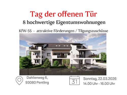 Foto - Wohnung zum Kaufen in Pentling 584.000,00 € 84 m²