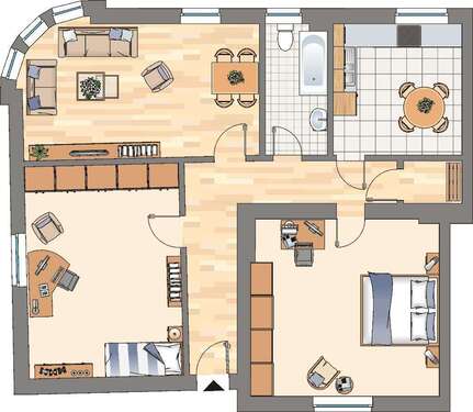 Foto - Wohnung zum Mieten in Herne 719,00 € 95 m²